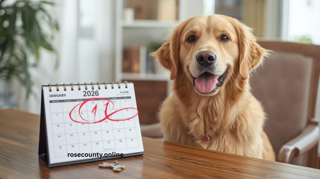 Rose County dog license 2026 renewal deadline