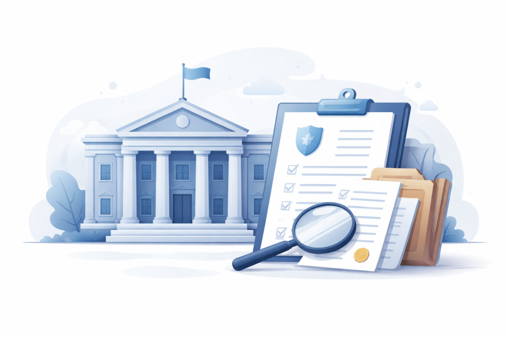 Court docket displaying court case records