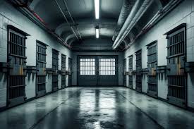 “Rose County jail inmate search illustration showing jail facility and digital inmate records.”